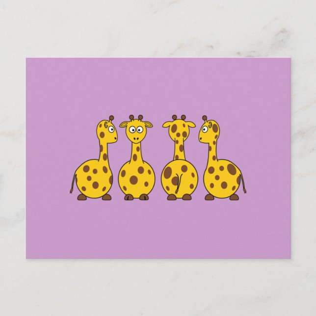 Carte Postale Cute Giraffe, Wild Animal (Devant)