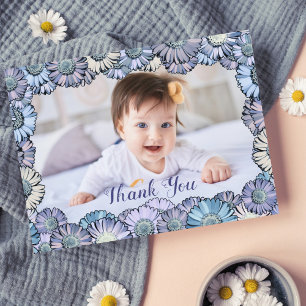 Carte Postale Cute Girl Floral Pastel Boho Daisy Photo personnal