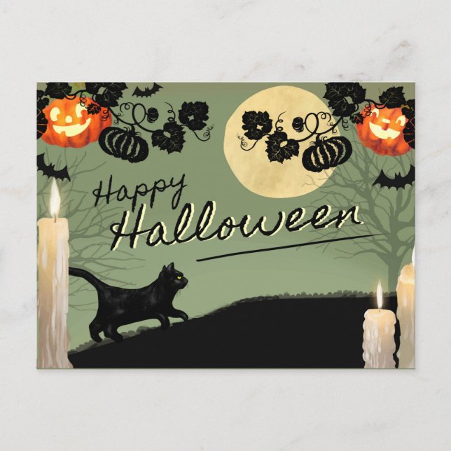 Carte Postale Cute Halloween (Devant)