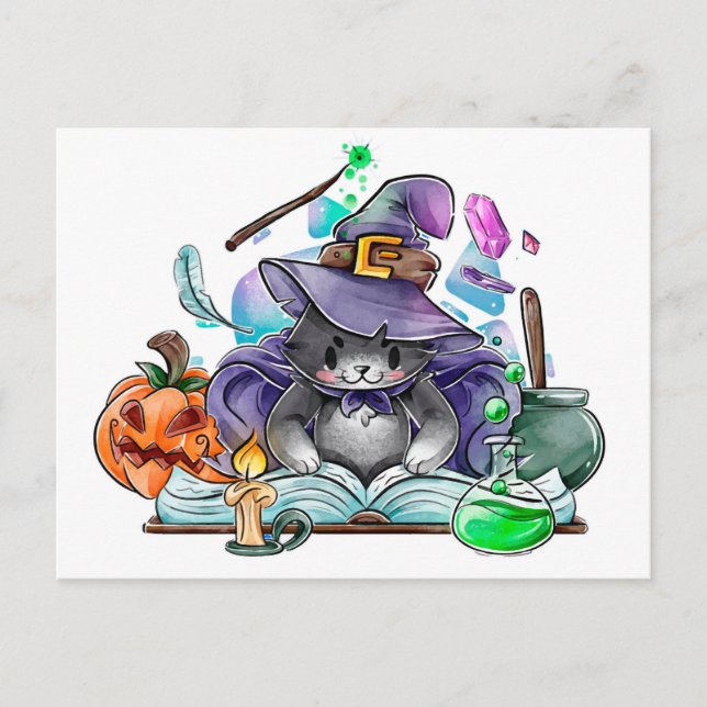 Carte Postale Cute Halloween (Devant)