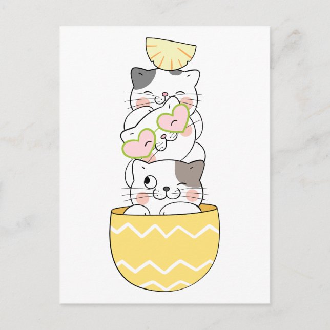 Carte Postale Cute Kittens (Devant)