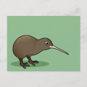 Carte Postale Cute Kiwi Brown de Nouvelle-Zélande