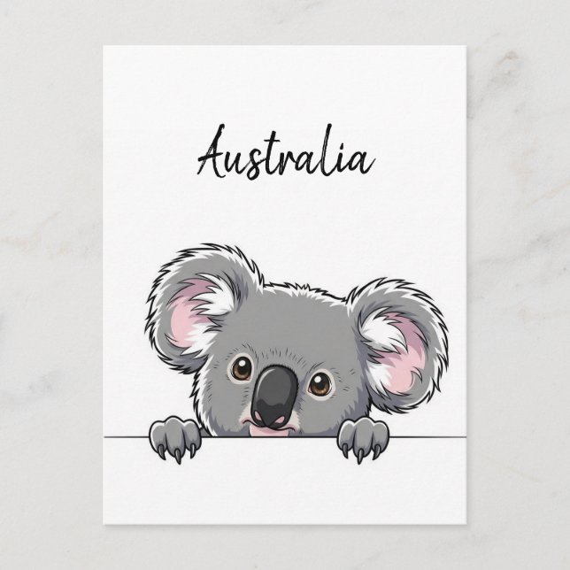 Carte Postale Cute Koala Travel (Devant)