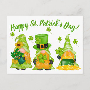 Carte Postale Cute Leprechaun Gnome Bonne St. Patrick's Day