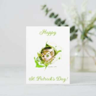 Carte Postale Cute Leprechaun St. Patrick's Day 