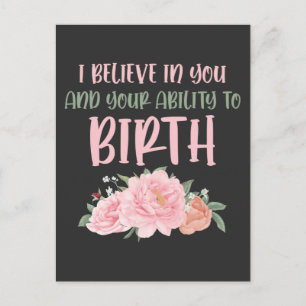 Carte Postale Cute Midwife Baby Catcher Birth