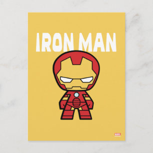 Carte Postale Cute Mini Iron Man