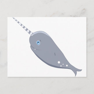 Carte Postale Cute Narwhal