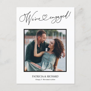 Carte Postale Cute Nous sommes engagés Faire-part Fiançailles Ph