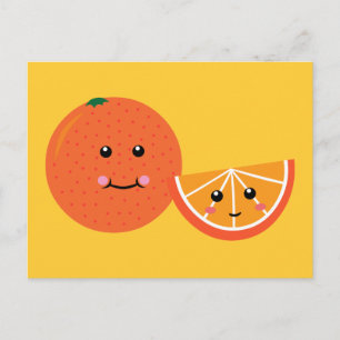 Carte Postale Cute Orange