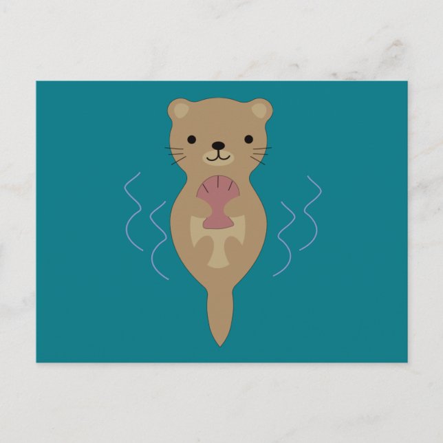 Carte Postale Cute Otter (Devant)
