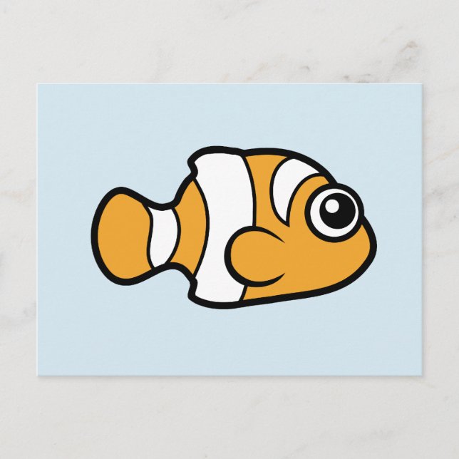 Carte Postale Cute poisson clown (Devant)