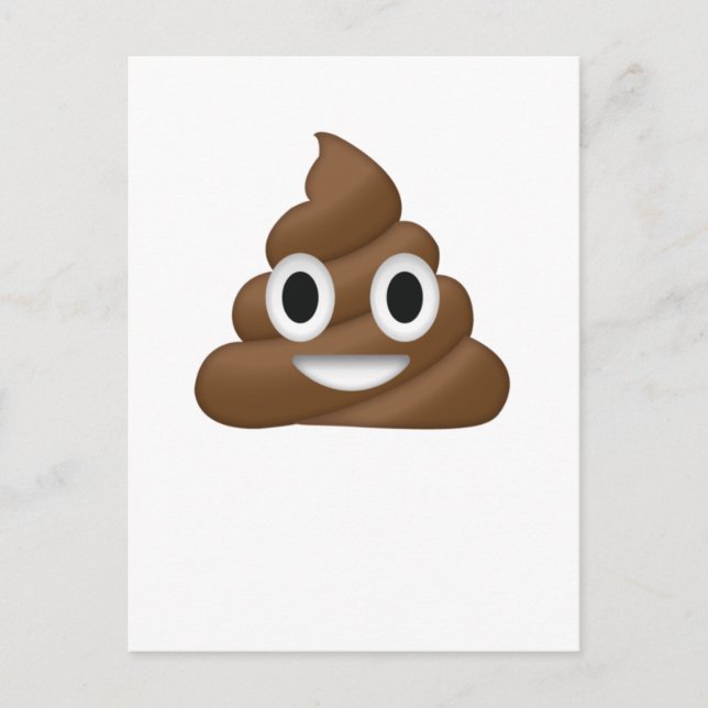 Carte Postale Cute Poop Emoji (Devant)