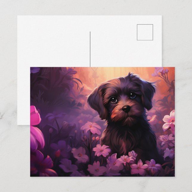 Carte postale Cute Pup Postcard (Front/Back)