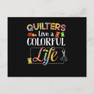 Carte Postale Cute Quilters Ventilateurs Vie Colorée