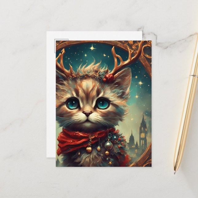 Carte Postale Cute Rendeuse (Devant/Arrière en situation)
