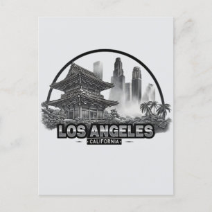 Carte Postale Cute Vintage Los Angeles City Californie USA