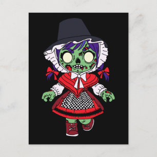 Carte Postale Cute Welsh Zombie