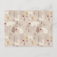Cute Woodland Animaux Motifs nordiques