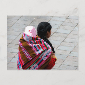 Carte Postale Cuzco, Pérou, mère et enfant 2