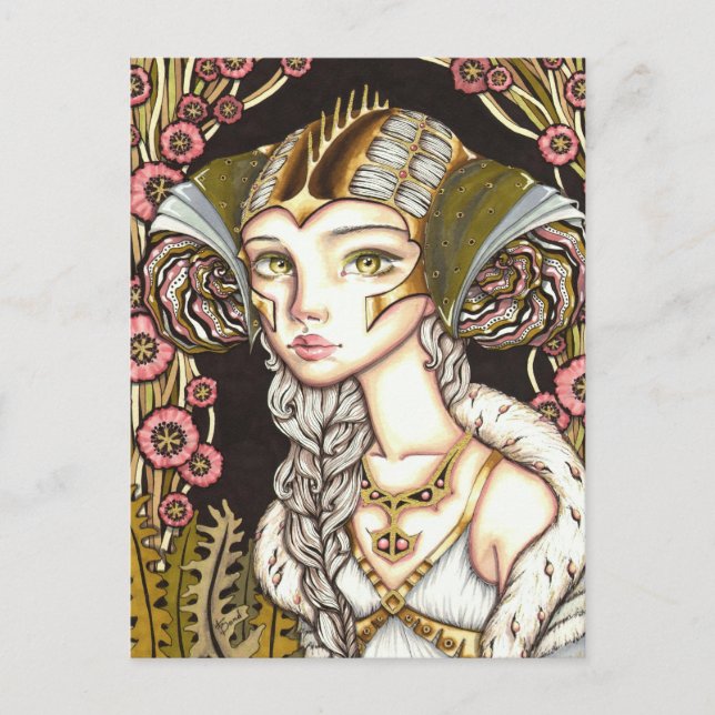 Carte Postale Cyber-Dame (Devant)