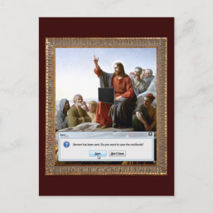 Carte Postale Cyber Sermon drôle