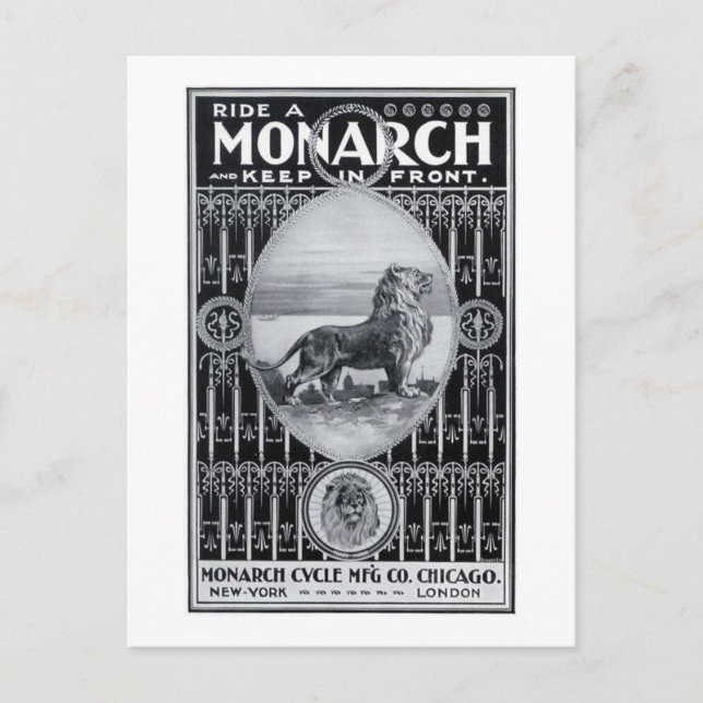 Carte Postale Cycle Monarch (Devant)