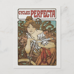 Carte Postale Cycles Perfecta, Art Nouveau Alphonse Mucha