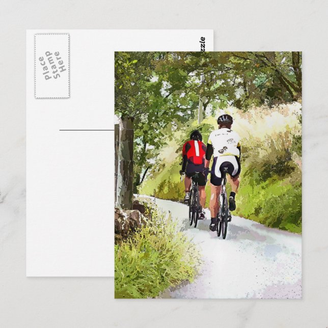 CARTE POSTALE CYCLISME (Devant / Derrière)