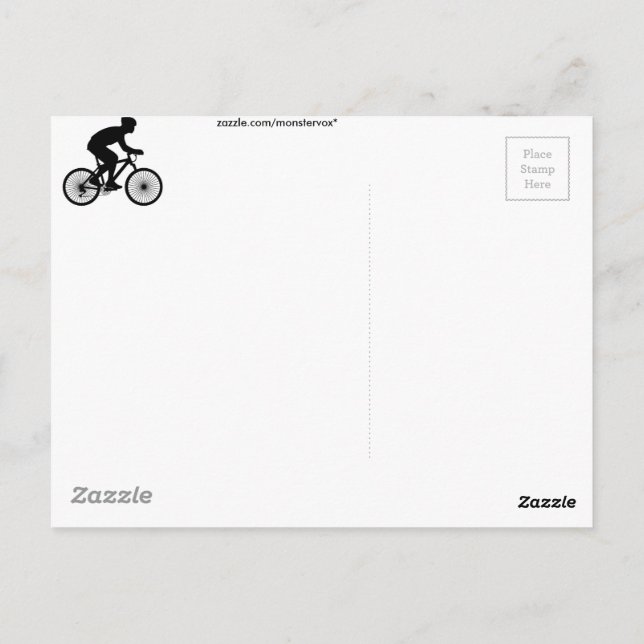 Carte Postale Cycliste (Dos)