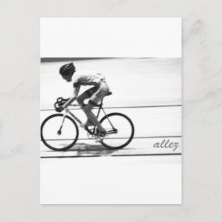 Carte Postale Cycliste de piste