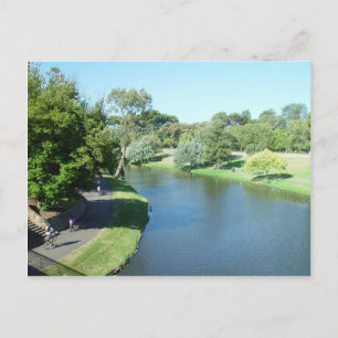 Carte Postale Cyclistes Sur La Rivière Torrens À Adélaïde Au Sud