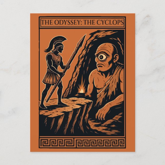 Carte Postale Cyclops Cave Duel (Devant)