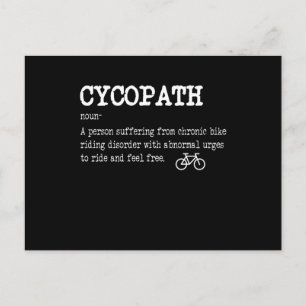 Carte Postale CYCOPATH Funny Cycliste cycliste cycliste cycliste