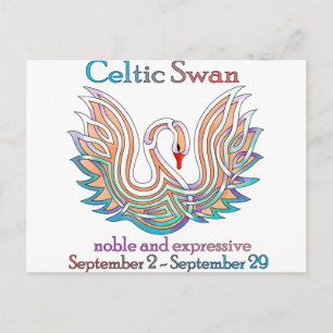 Carte Postale Cygne celtique