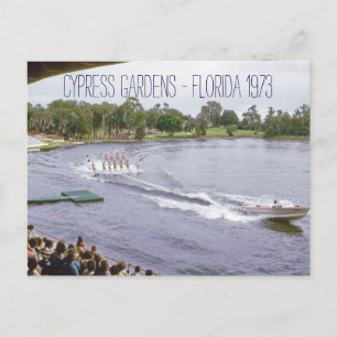 Carte Postale Cypress Gardens Water Ski Show Vintage Inspiré