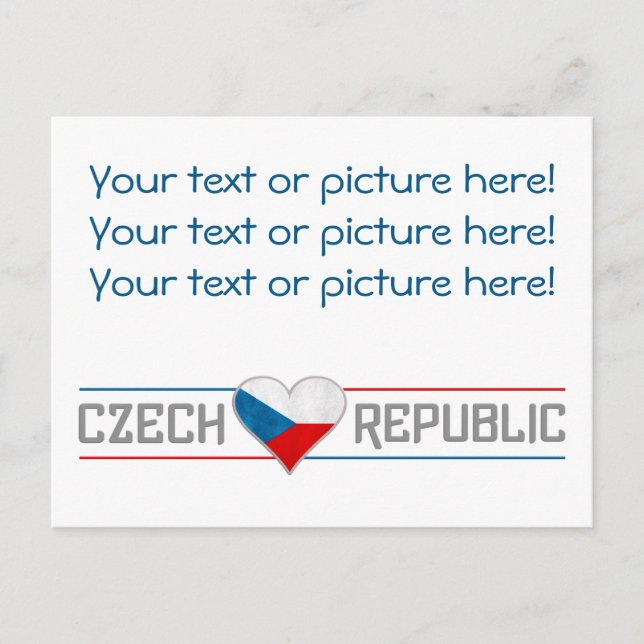 Carte postale CZECH - personnaliser ! (Devant)
