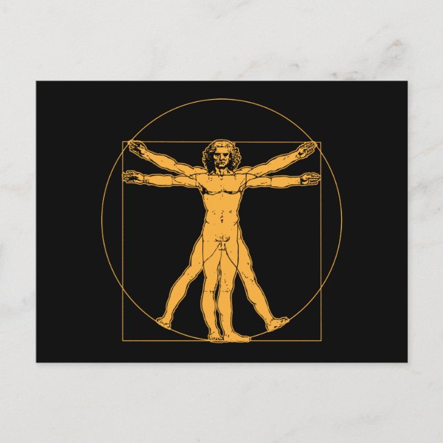 Carte postale Da Vinci Vitruvian (Devant)