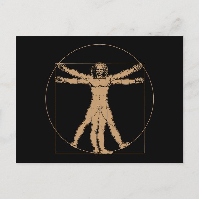 Carte postale Da Vinci Vitruvian (Devant)