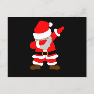 Carte Postale Dabbing Père Noël Cool Elegant Père Noël