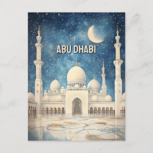 Carte postale d'Abou Dabi Émirats arabes unis