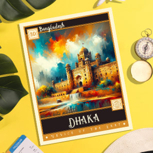 Carte Postale Dacca, Bangladesh   Peinture Vintage