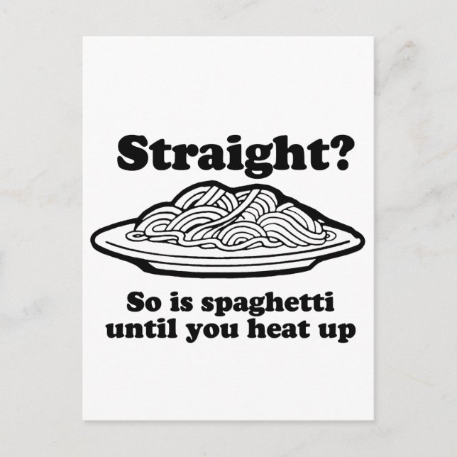 Carte Postale D'ACCORD ? Tout comme le spaghetti (Devant)
