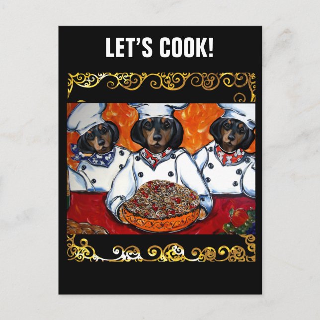 CARTE POSTALE DACHSHING (Devant)