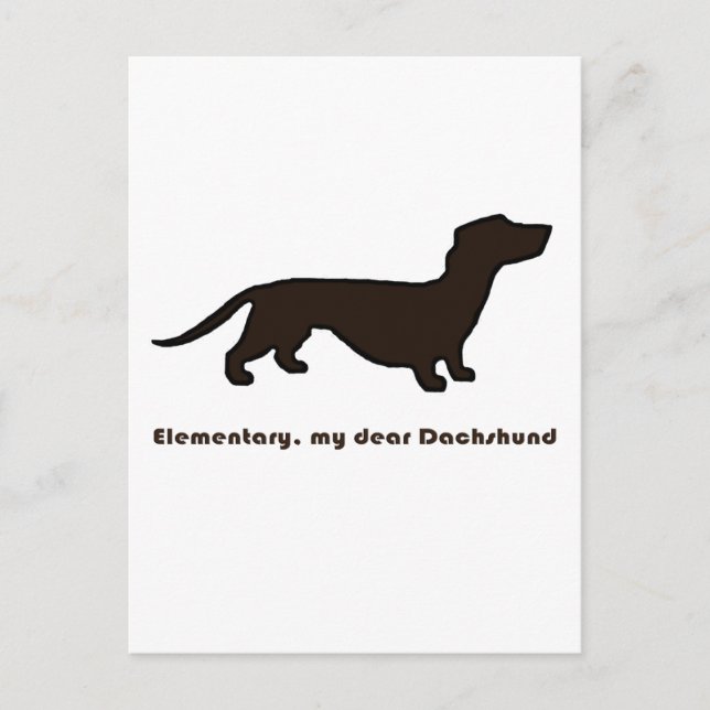 Carte Postale Dachshund (Devant)