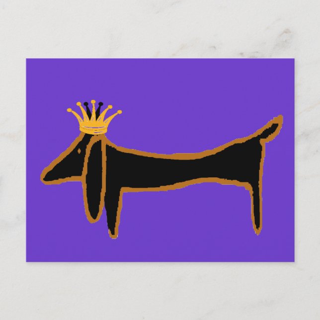 Carte Postale Dachshund King (Devant)