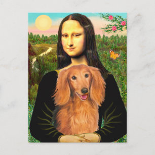 Carte Postale Dachshund (LHSable) - Mona Lisa