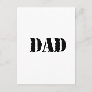 Carte Postale DAD fête des pères simple cadeau