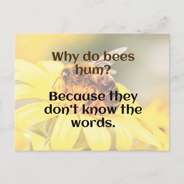 Carte Postale DAD JOKE : Humour d'abeilles (Devant)
