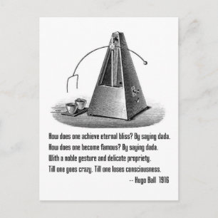 Carte Postale Dada défini